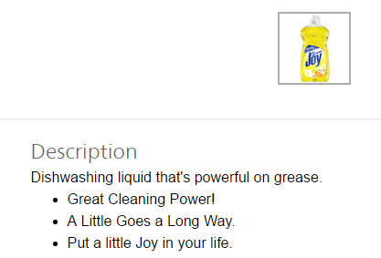 joy dishwashing liquid product description