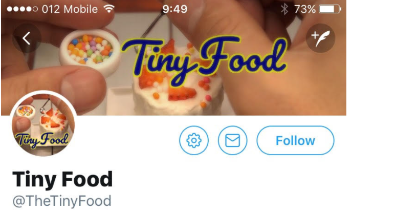 Tiny Food Twitter